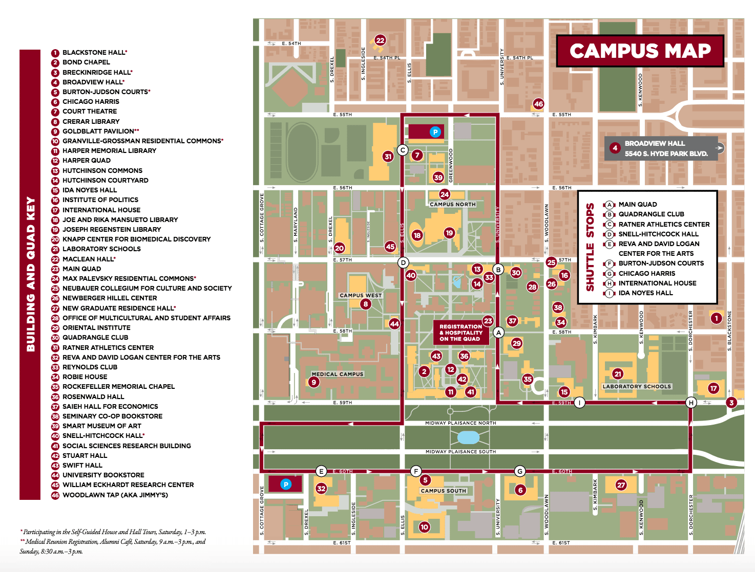 university of chicago campus map Hyde Park Jackson Park Washington Park Univ Of Chicago Promontory Point Great Runs university of chicago campus map