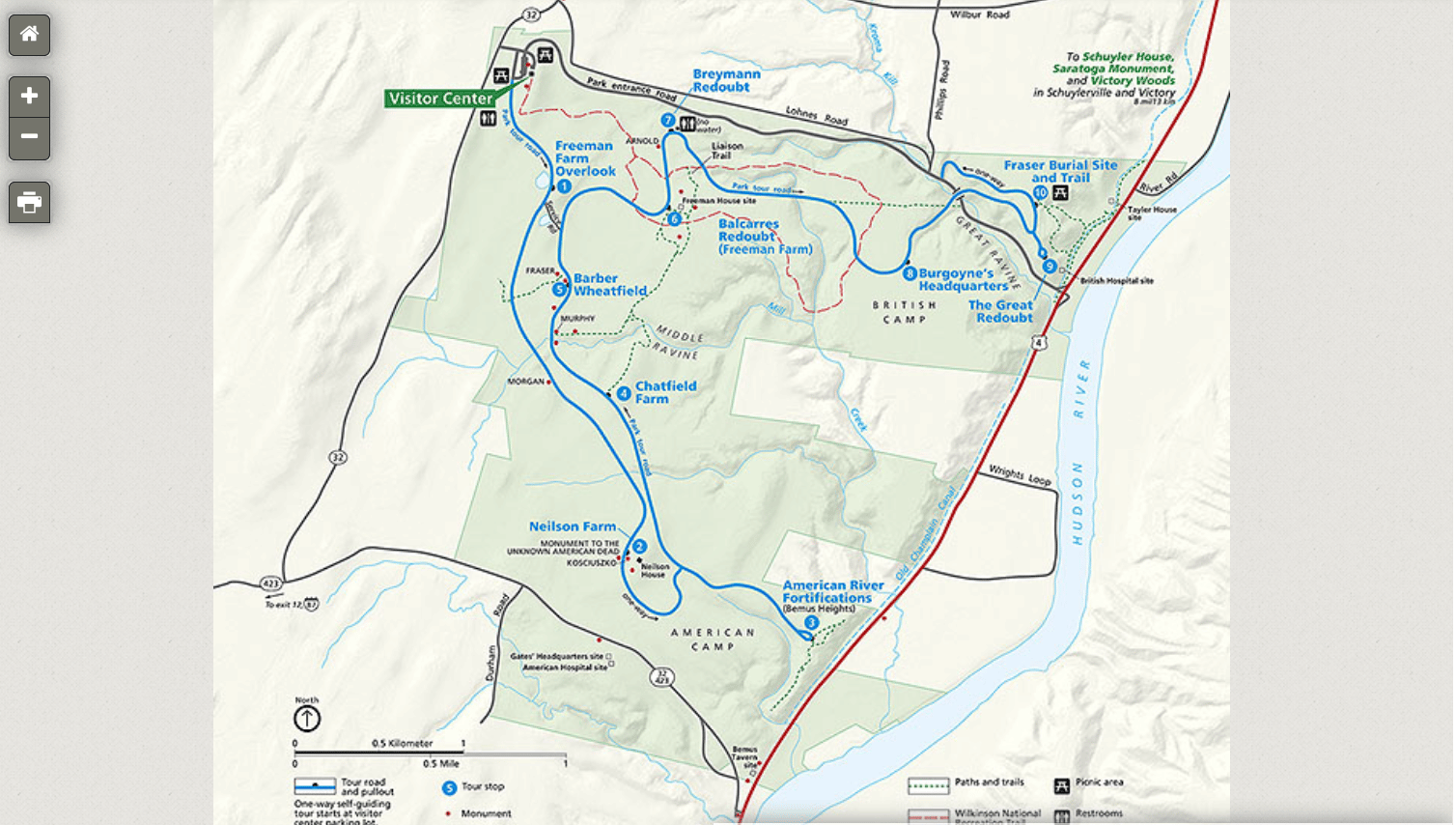 Saratoga Spa State Park Trail Map : The Saratoga Spa State Park ...