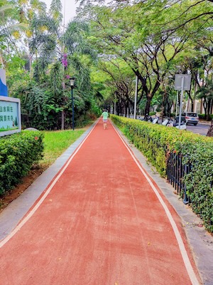 Running Path Along Sanya Bay