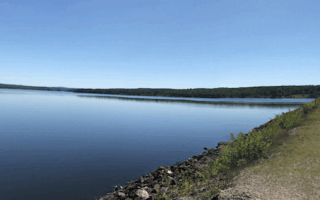 Section of trail along Reservoir