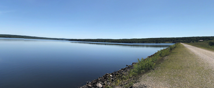 Section of trail along Reservoir